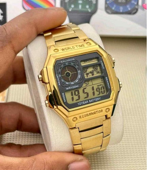 CASIO_ ILLUMINATOR FULL GOLD