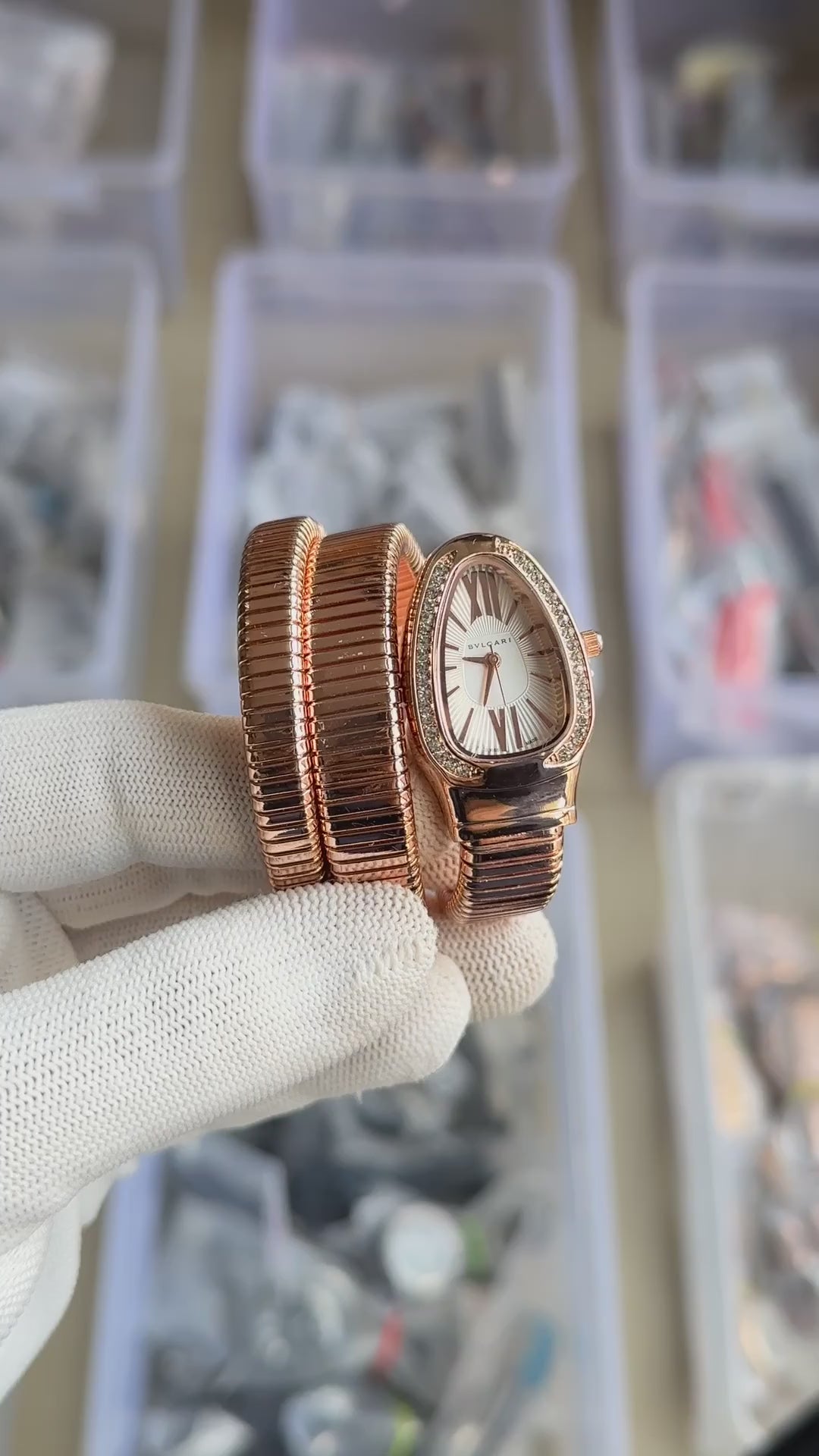 Bvlgari Serpenti Snake Copper-White